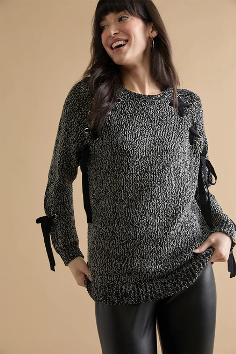 Galilea Lace Up Pullover