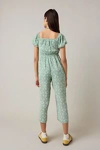 Hello Franki Katherine Crop Printed Jumpsuit for girls