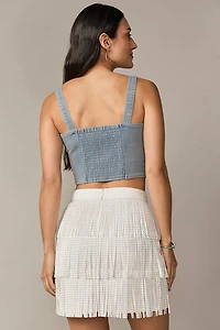 Kristen Pointed Hem Corset Top