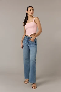Kaylee Pointed Hem Corset Top