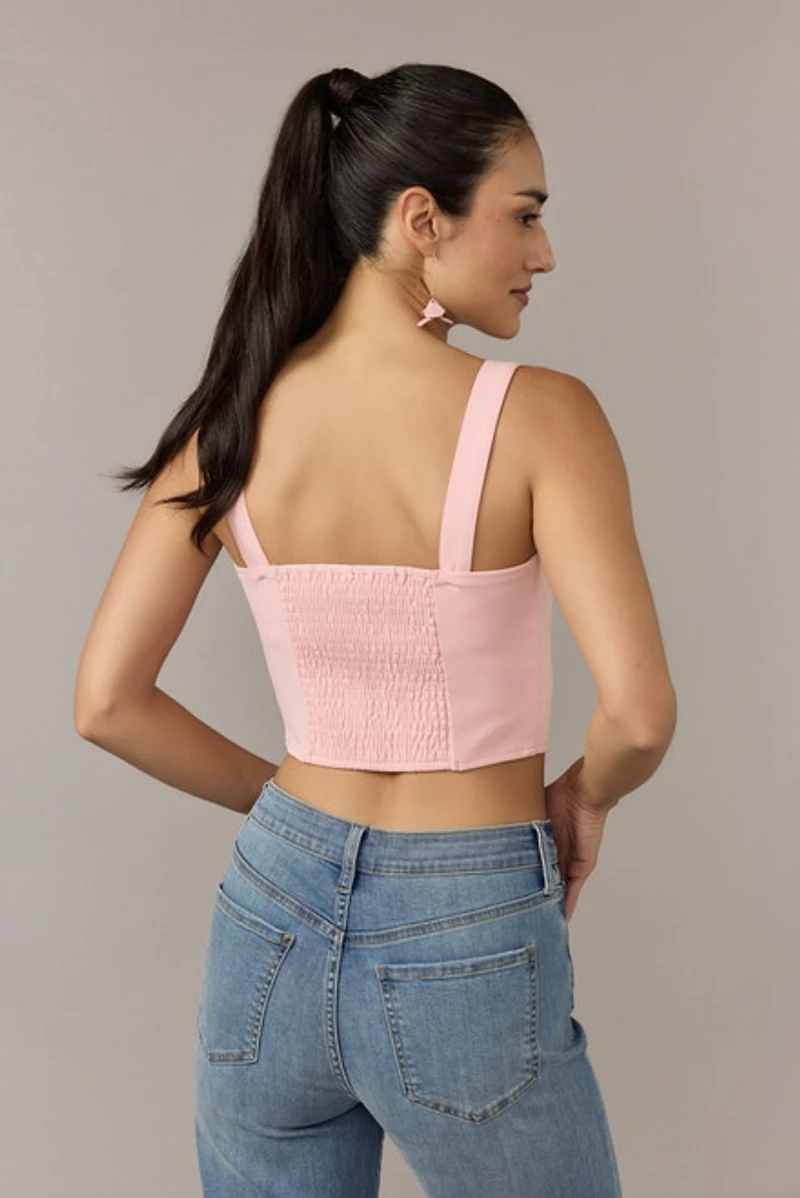 Kaylee Pointed Hem Corset Top