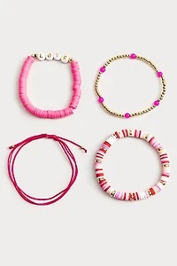 Hello Franki Pink Love Bracelet Set for girls