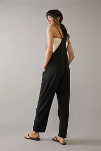 Jana Front Pocket Spaghetti Strap Lounge Jumpsuit