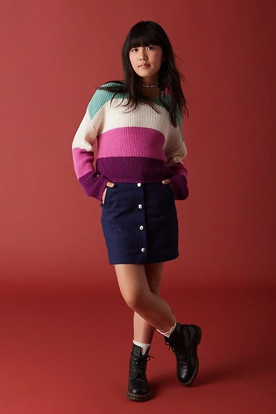Hello Franki Slouchy Color Block Pullover for girls