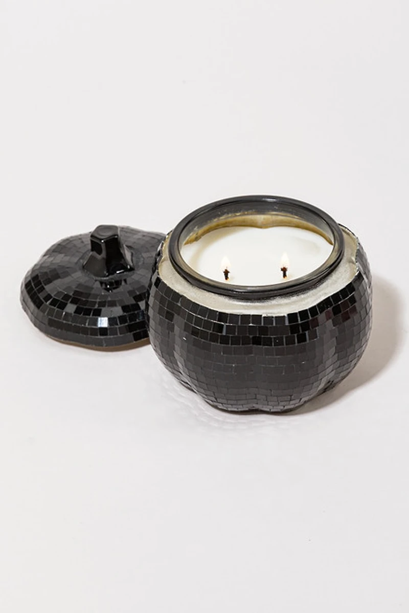 Nightfall Disco Pumpkin 12oz Double Wick Scented Candle