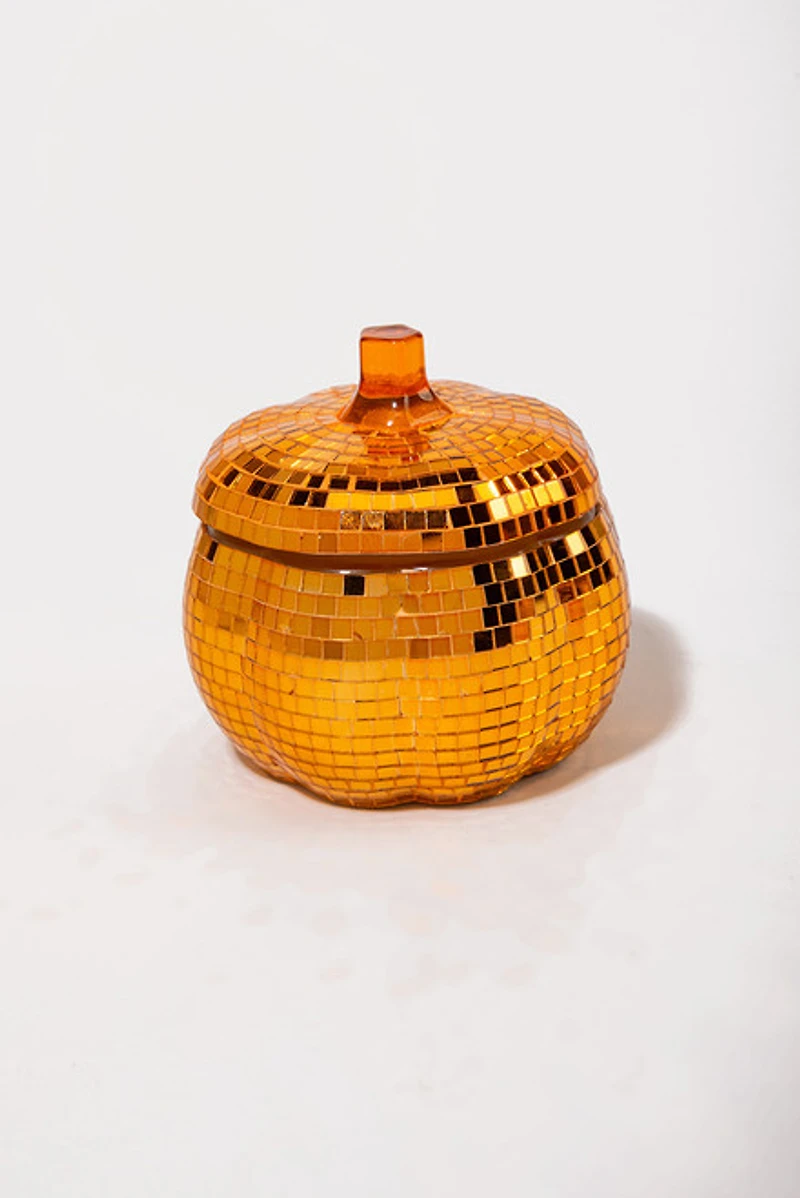 Sparkle Disco Pumpkin 12oz Double Wick Scented Candle