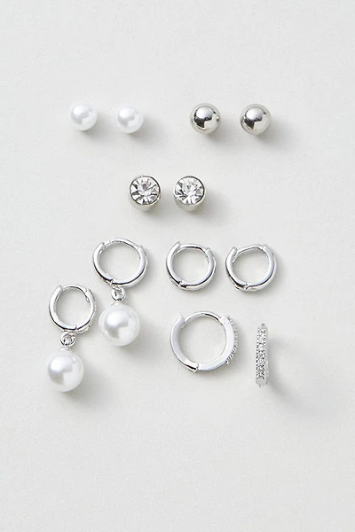 Hello Franki 6Pk Basics Silver Earring Set for girls