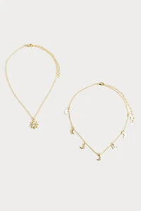 Hello Franki Celestial Necklace Duo for girls