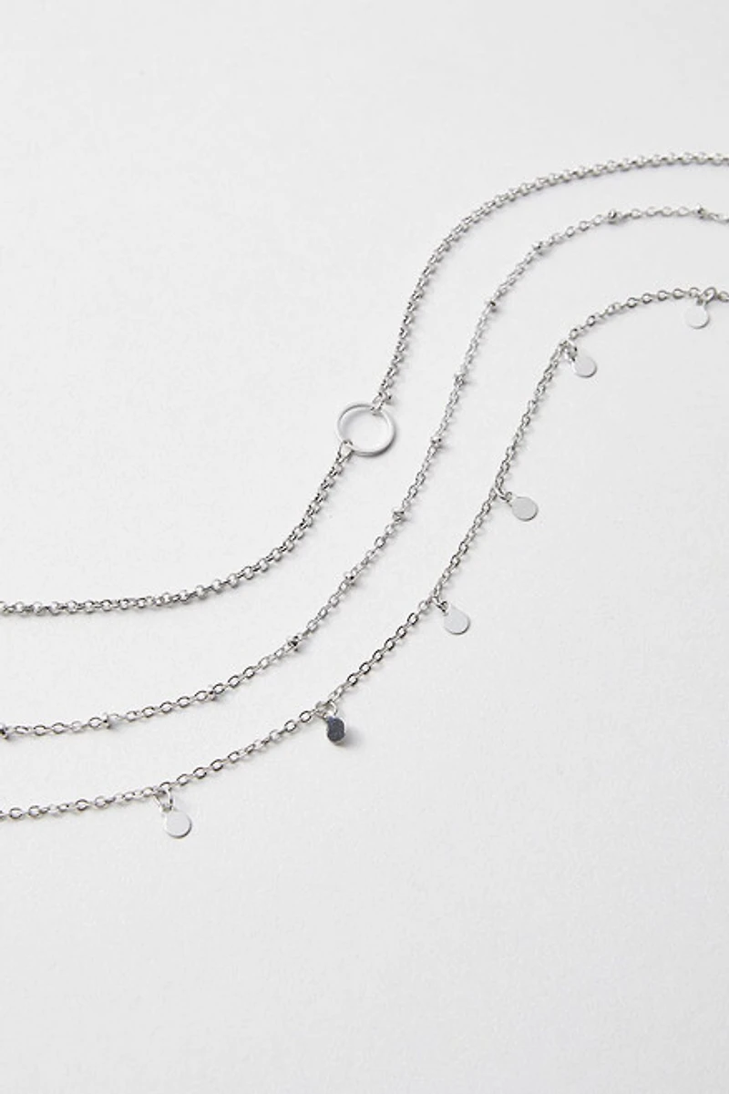 Hello Franki Circle Pendant Chain Silve for girls