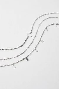 Hello Franki Circle Pendant Chain Silve for girls