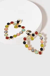 Evie Open Heart Earrings