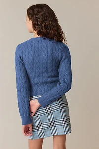 Hello Franki Cable Crew Neck Sweater for girls