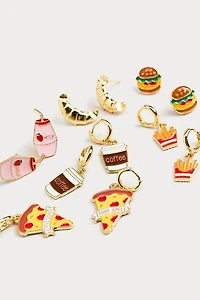 Hello Franki 6Pk Food Icon Earring Set for girls