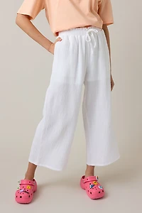 Hello Franki Crop Gauze Pant for girls