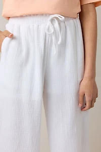 Hello Franki Crop Gauze Pant for girls