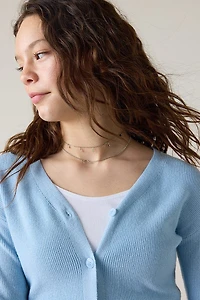Hello Franki Long Sleeve Cropped Cardigan Sweater for girls