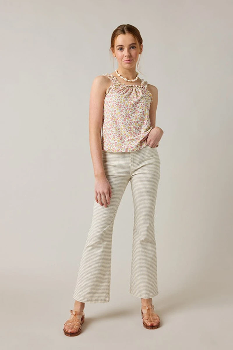 Hello Franki Sleeveless Floral Top for girls