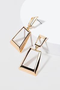 Amber Open Doorknocker Earrings