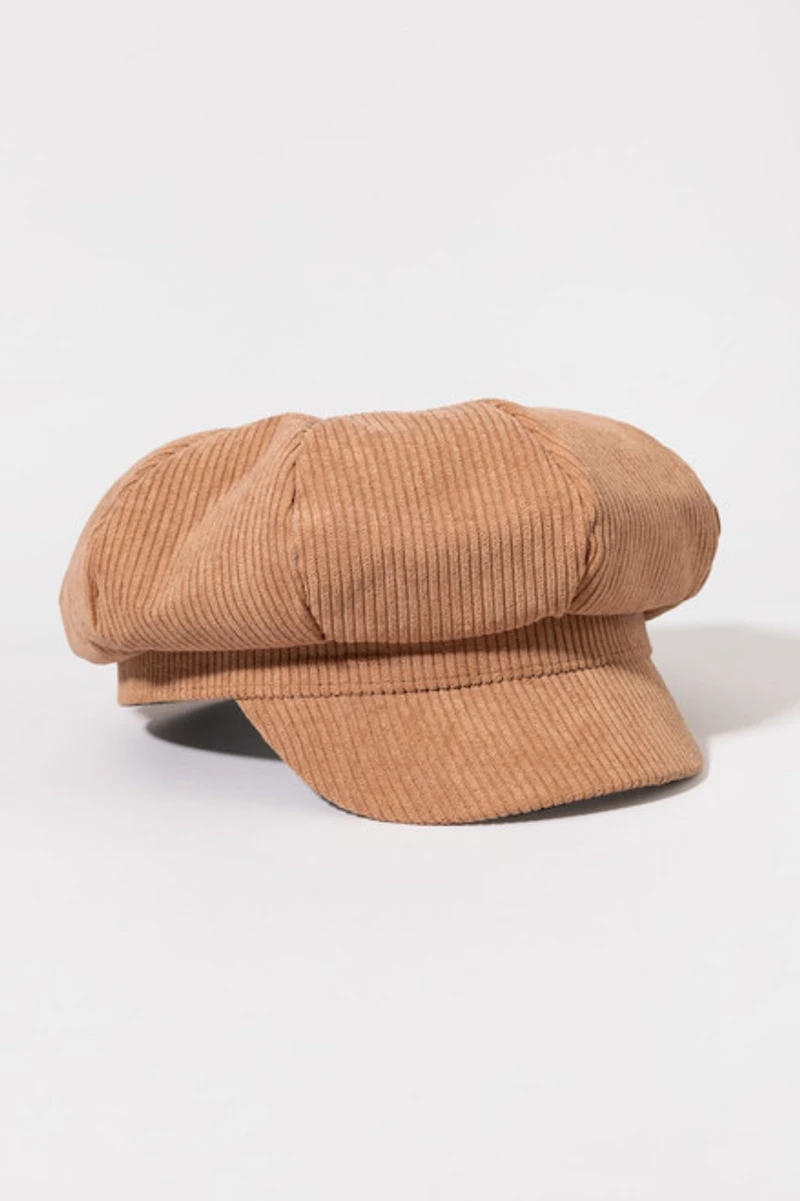 Wanda Corduroy Cabbie Style Cap