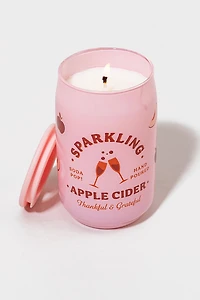 DW Home Soda Pop Sparkling Apple Cider 6oz Candle Jar
