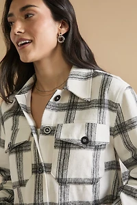 Grace Cropped Plaid Shacket