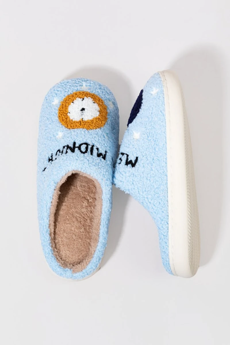 Meet Me At Midnight Fuzzy Slippers