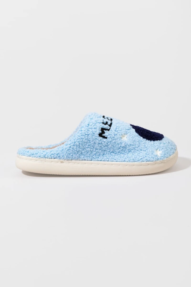 Meet Me At Midnight Fuzzy Slippers