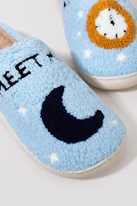 Meet Me At Midnight Fuzzy Slippers