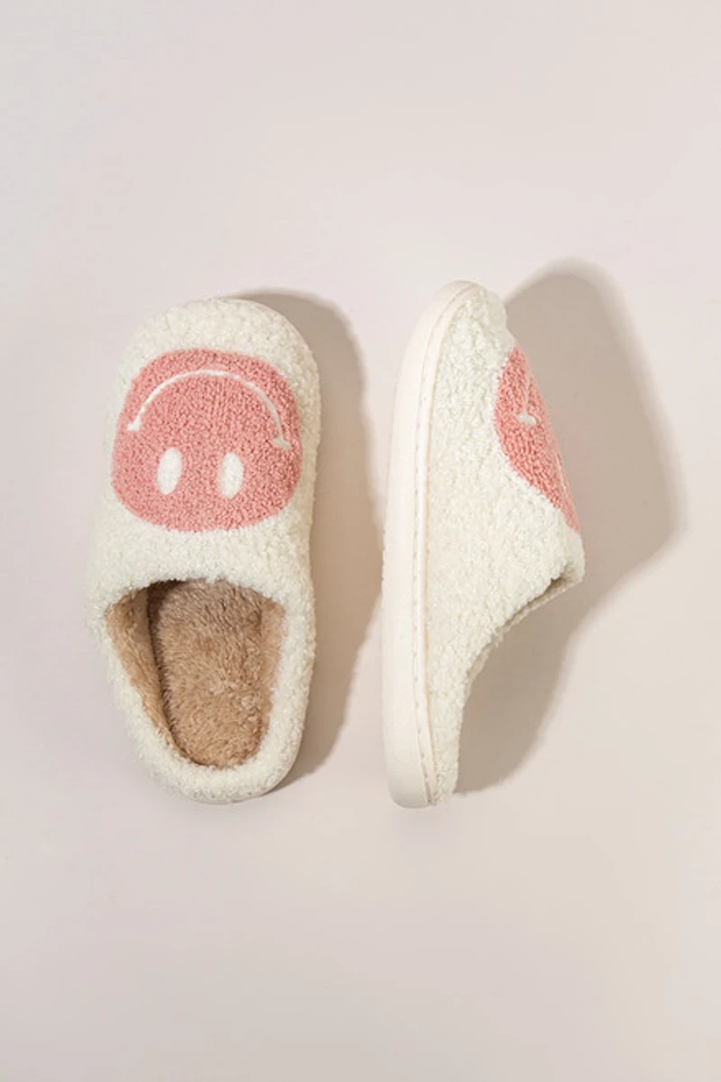 Jessie Smiley Fuzzy Slippers