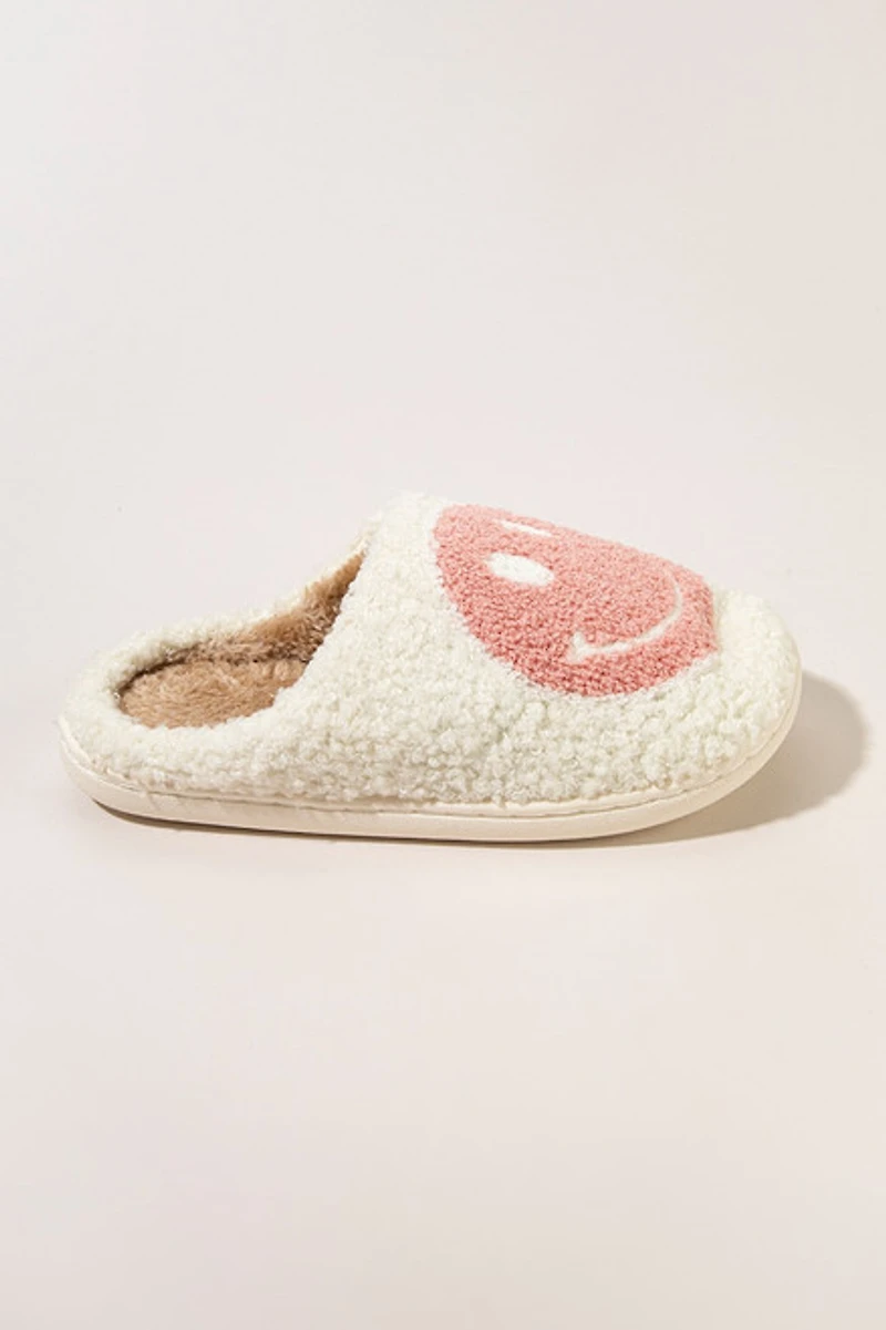 Jessie Smiley Fuzzy Slippers