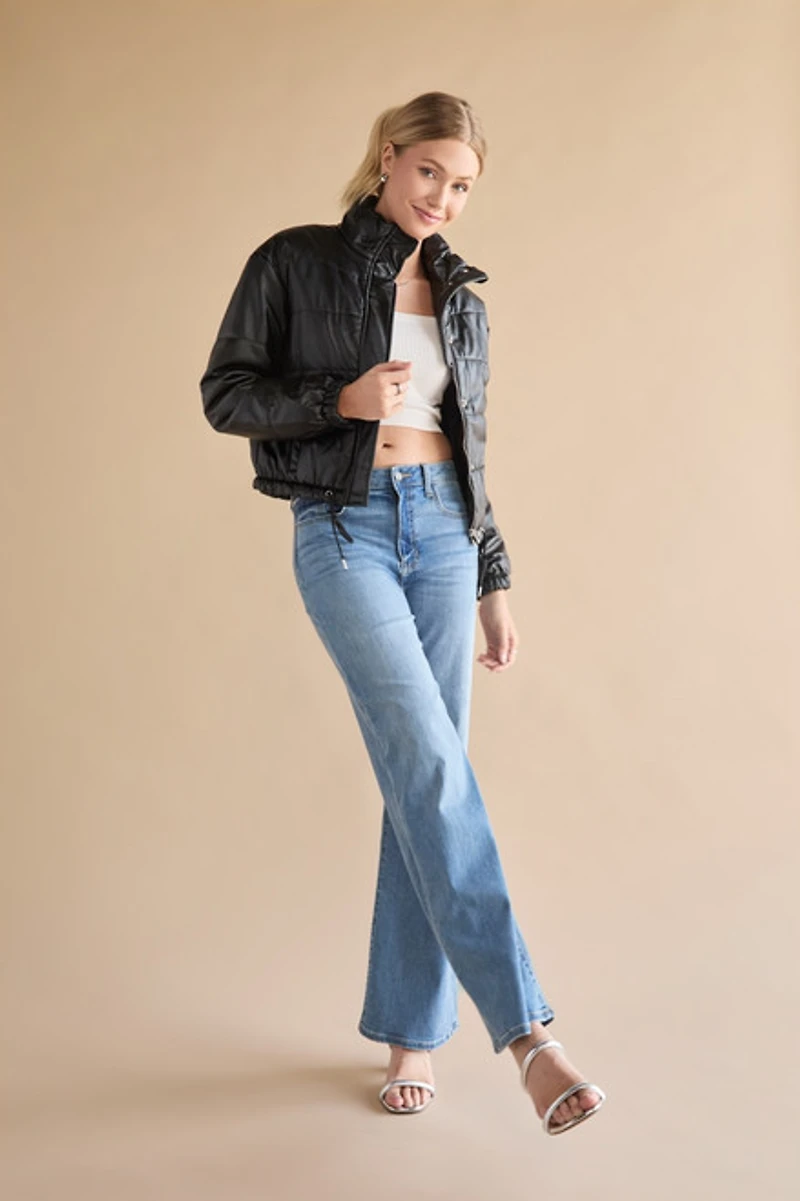 Jenna PU Puffer Jacket