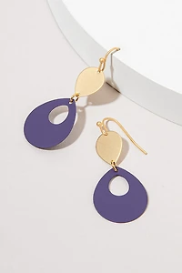 Polly Epoxy Paint Dented Drop Earrings