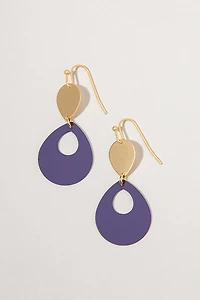 Polly Epoxy Paint Dented Drop Earrings