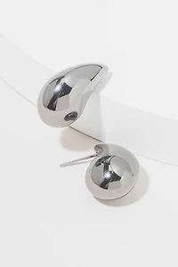 Ann Hematite Teardrop Stud Earrings