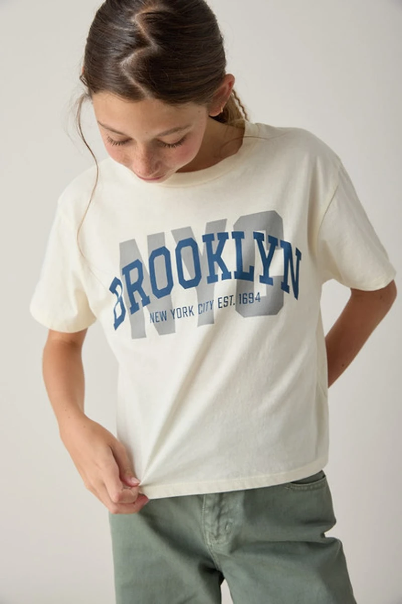 Hello Franki Brooklyn Ny T-Shirt for Girls