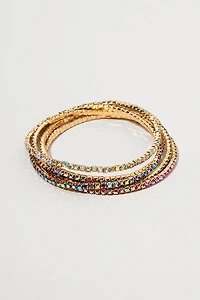 Catherine Iridescent Bead Cupchain Bracelet Set