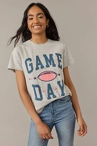 Game Day Football Graphic Crewneck Tee