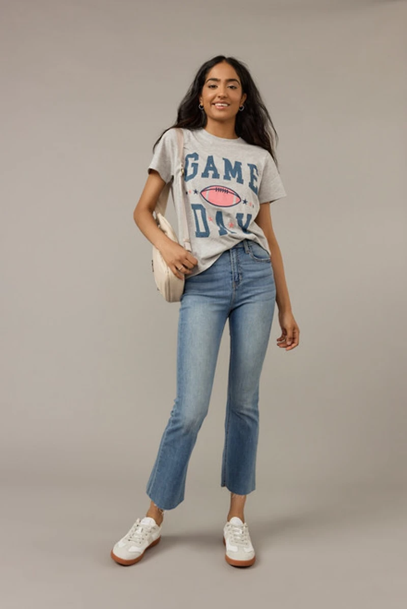 Game Day Football Graphic Crewneck Tee
