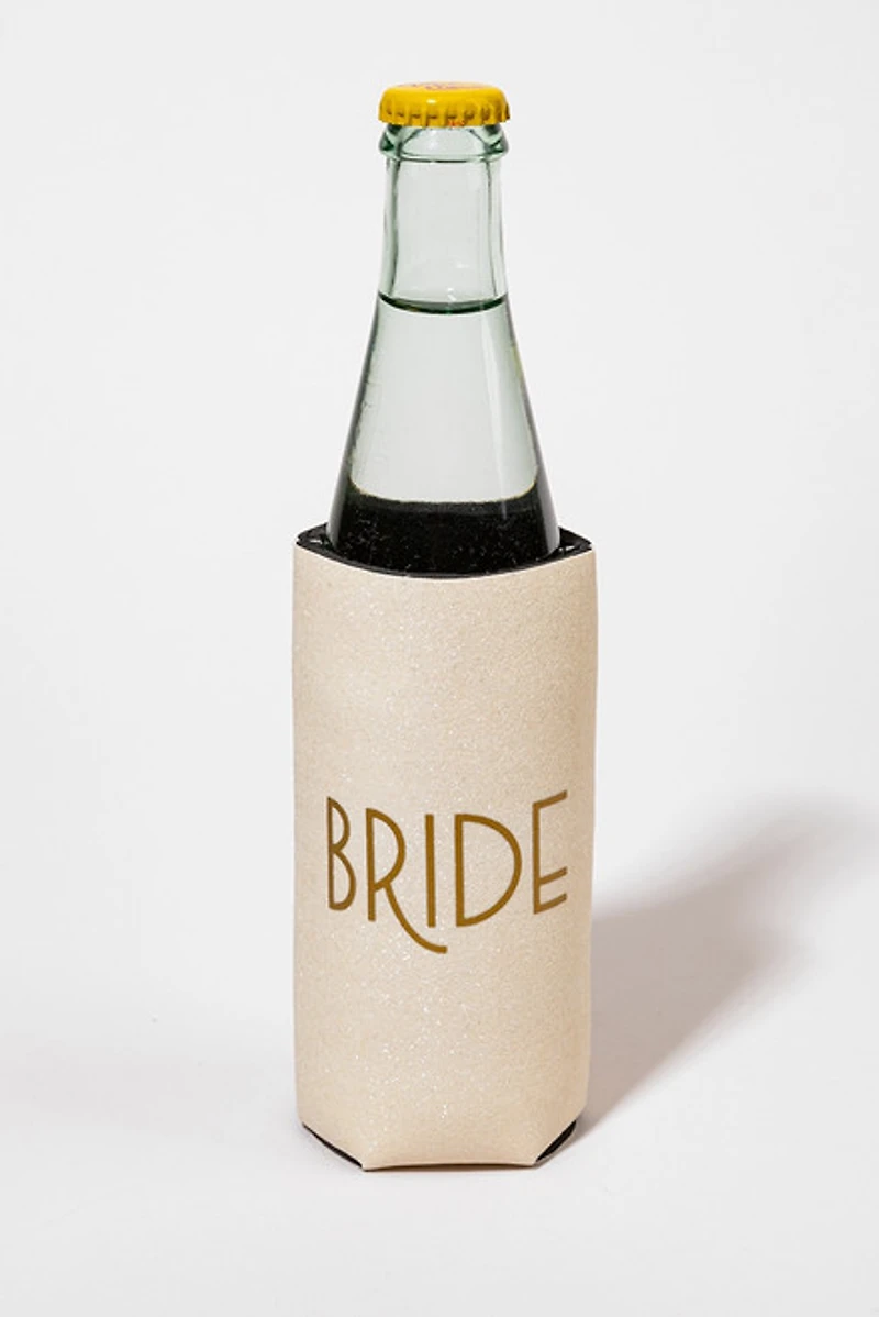 Bride Gold Accent Skinny Bottle Cover