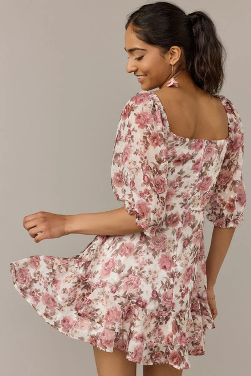 Natalia Floral Waisted Dress