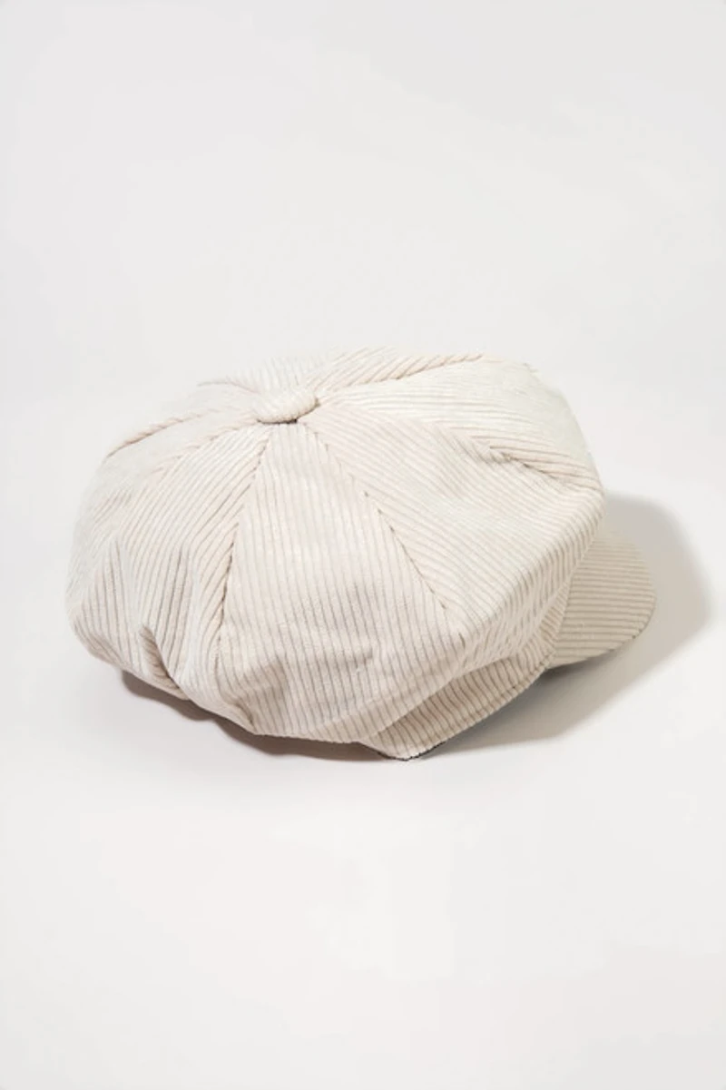 Tanisha Corduroy Pattern Cabbie Hat