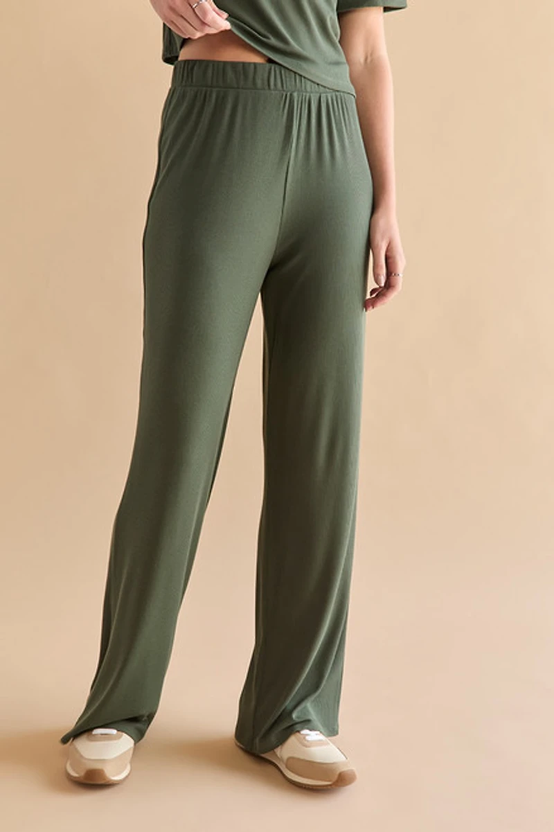 Julia Wide Leg And Short Sleeve Lounge Set