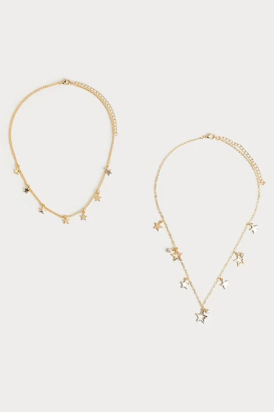 Hello Franki Clustered Star Necklace Duo for girls