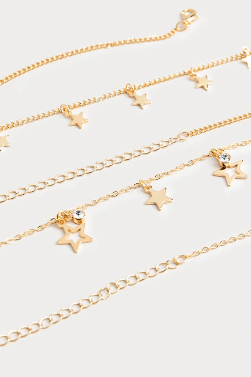 Hello Franki Clustered Star Necklace Duo for girls