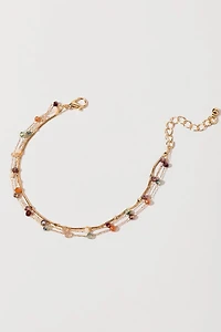 Minnie Layered Glass Bead Bracelet