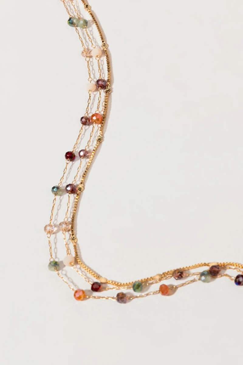 Minnie Layered Glass Bead Bracelet