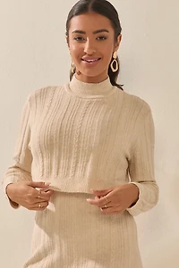 Candice Double Layer Midi Sweater Dress