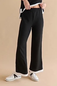 Claudia Rib Knit Contrast Hem Lounge Set