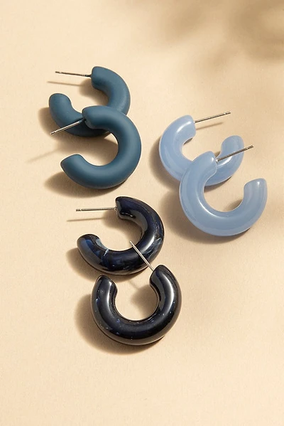 Stacey Thick Resin Earring Set
