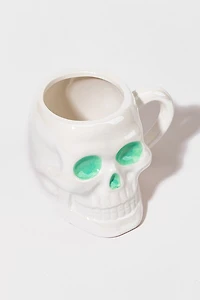 Jackie Turquois Detail Skull Ceramic Mug